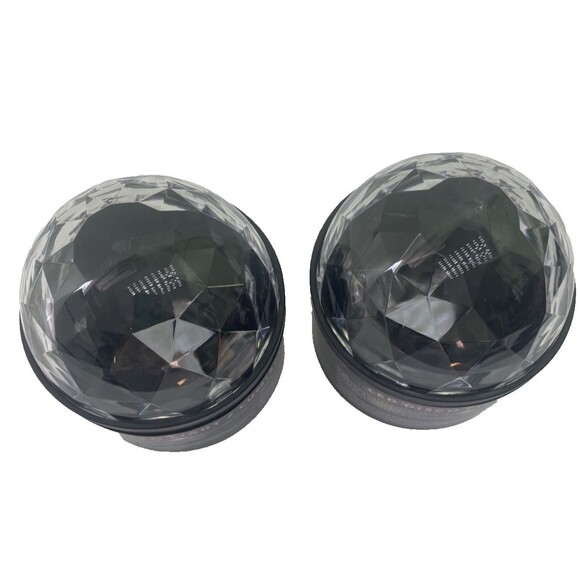 Two LED Disco Moving Light Show Holiday Party Halloween Fun New - Picture 2 of 3